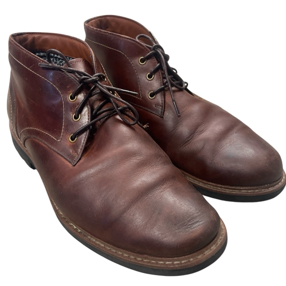 Clarks Leather Boots Men's Brown Lace Up - Size 11
